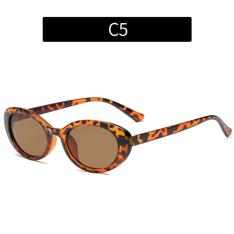 Wholesale PC Small Oval Cat Eye Men's and Women's Sunglasses